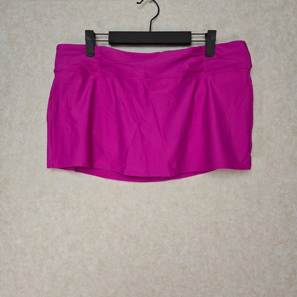 Athleta Womens Large Pink Fuchsia Skort Stretch Golf Tennis Athletic Skirt